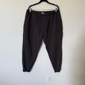 Natural by Known Supply Gray Pull On Elastic Waist Jogger Womens Plus Size 2X
